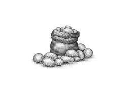 sack of potatoes art